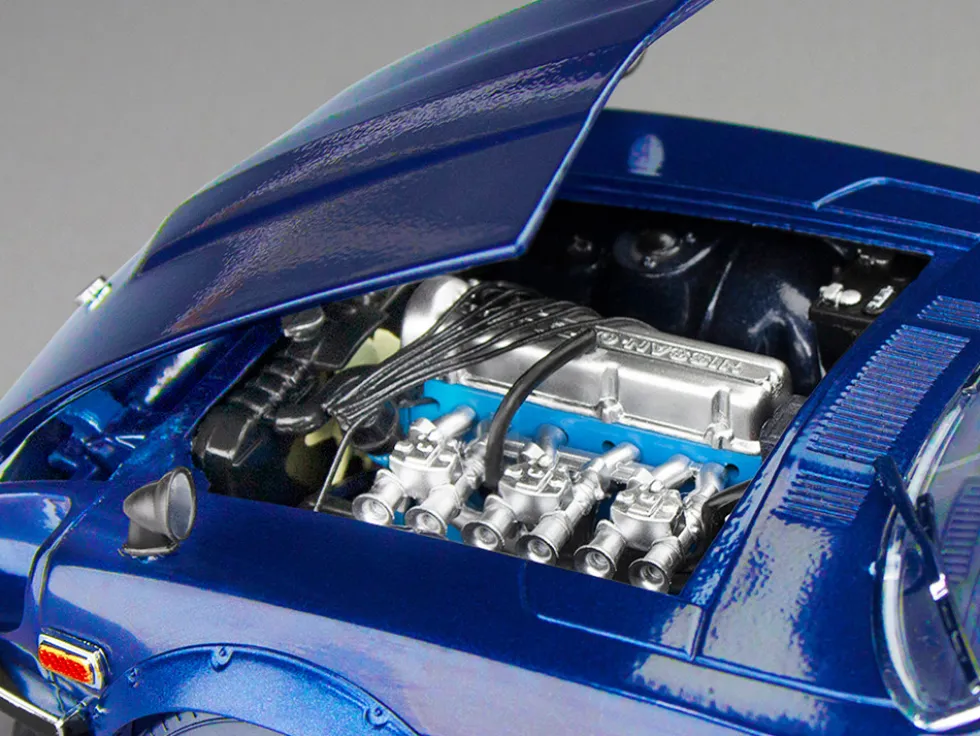 1970 Nissan Fairlady Z (S30) RHD (Right Hand Drive) Midnight Blue Metallic "Asian Collectibles" Series 1/18 Diecast Model Car by Sun Star