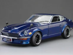 1970 Nissan Fairlady Z (S30) RHD (Right Hand Drive) Midnight Blue Metallic "Asian Collectibles" Series 1/18 Diecast Model Car by Sun Star