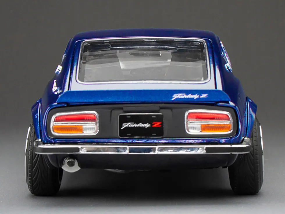 1970 Nissan Fairlady Z (S30) RHD (Right Hand Drive) Midnight Blue Metallic "Asian Collectibles" Series 1/18 Diecast Model Car by Sun Star