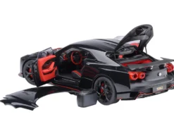 Nissan GT-R50 By ItalDesign Black and Matt Black 1/18 Model Car by Autoart