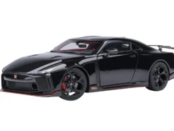 Nissan GT-R50 By ItalDesign Black and Matt Black 1/18 Model Car by Autoart