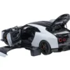 Nissan GT-R50 By ItalDesign Black and White Metallic 1/18 Model Car by Autoart
