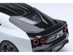 Nissan GT-R50 By ItalDesign Black and White Metallic 1/18 Model Car by Autoart