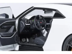 Nissan GT-R50 By ItalDesign Black and White Metallic 1/18 Model Car by Autoart