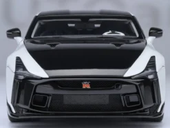 Nissan GT-R50 By ItalDesign Black and White Metallic 1/18 Model Car by Autoart
