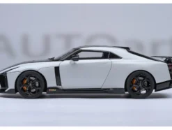 Nissan GT-R50 By ItalDesign Black and White Metallic 1/18 Model Car by Autoart