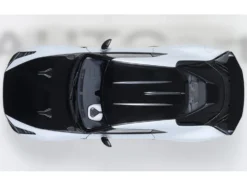 Nissan GT-R50 By ItalDesign Black and White Metallic 1/18 Model Car by Autoart