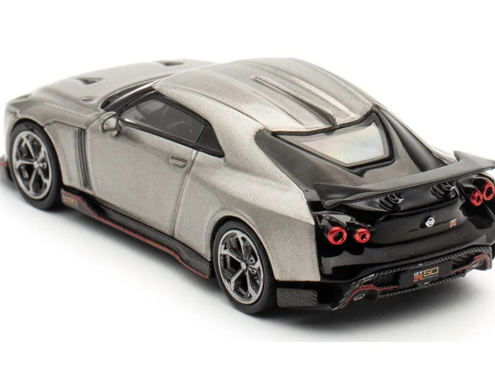 Nissan GT-R50 By ItalDesign Gray Metallic "Indonesia Diecast Expo 2024 Exclusive Edition" 1/64 Diecast Model Car by Inno Models