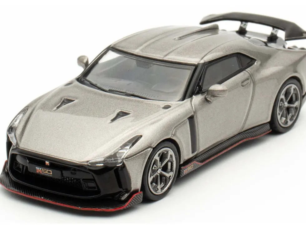Nissan GT-R50 By ItalDesign Gray Metallic "Indonesia Diecast Expo 2024 Exclusive Edition" 1/64 Diecast Model Car by Inno Models