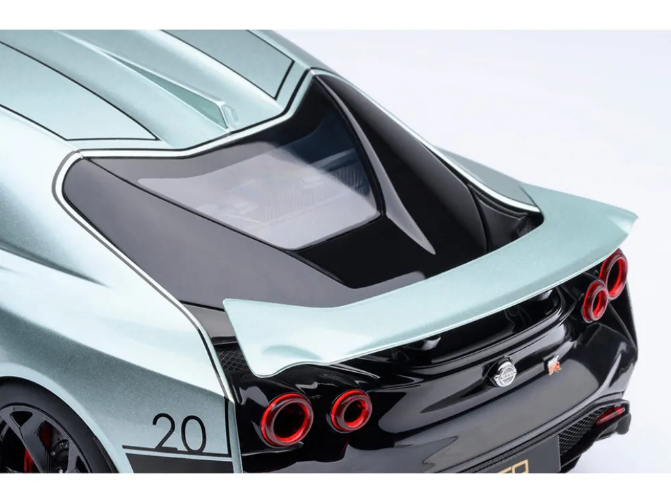 Nissan GT-R50 By ItalDesign Green Metallic and Black 1/18 Model Car by Autoart