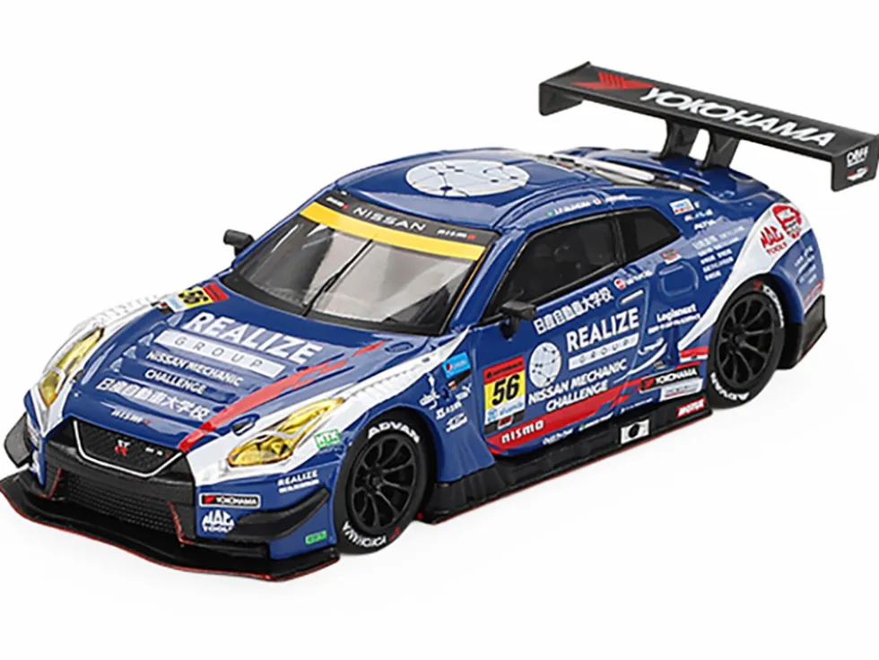 Nissan GT-R NISMO GT3 #56 Joao Paulo de Oliveira - Teppei Natori "REALIZE Nissan Mechanic Challenge GT-R" "Super GT Series" (2023) Limited Edition 1/64 Diecast Model Car by Mini GT