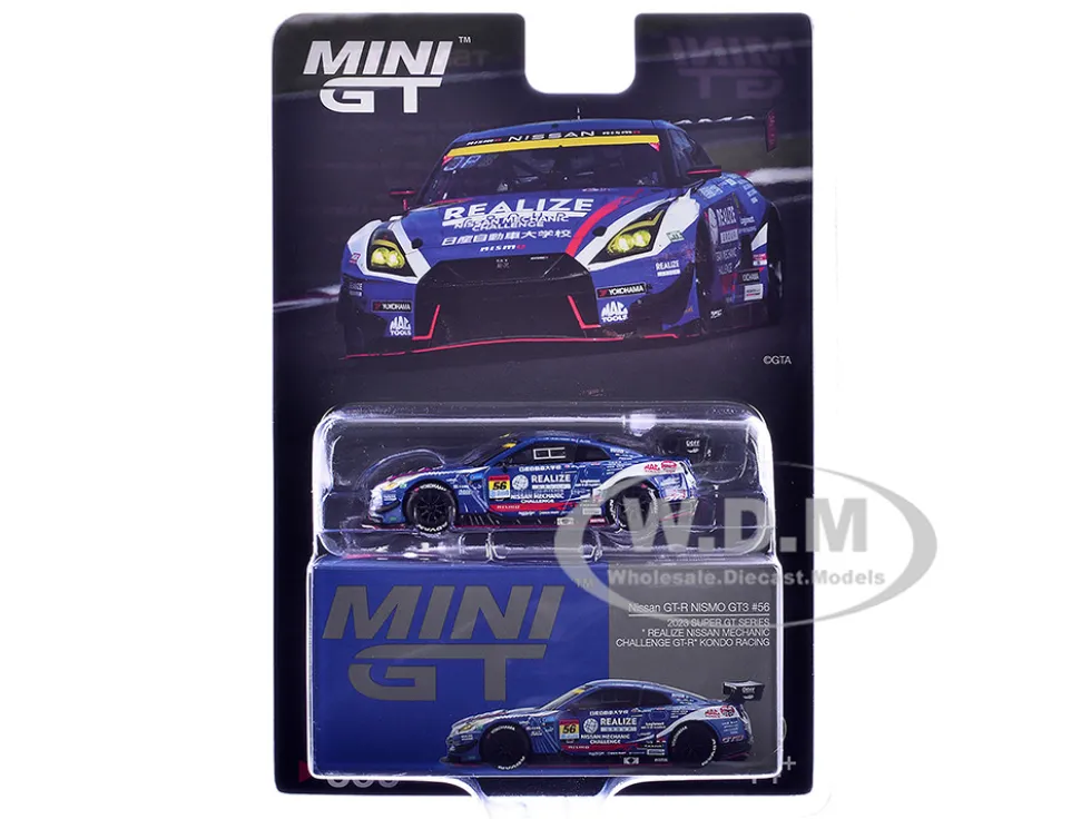 Nissan GT-R NISMO GT3 #56 Joao Paulo de Oliveira - Teppei Natori "REALIZE Nissan Mechanic Challenge GT-R" "Super GT Series" (2023) Limited Edition 1/64 Diecast Model Car by Mini GT