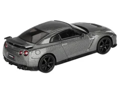 Nissan GT-R Nismo R35 CRS Version RHD (Right Hand Drive) Dark Metal Gray Metallic Limited Edition 1/64 Diecast Model Car by Mini GT