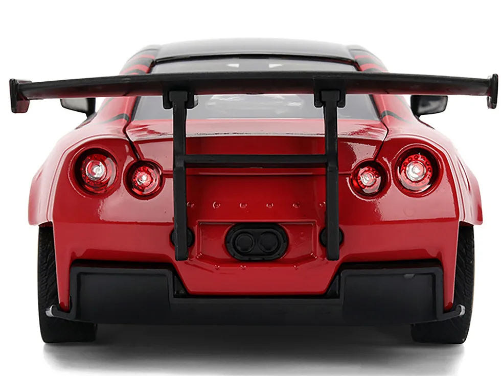 2009 Nissan GT-R (R35) Ben Sopra "Advan" Black and Red "JDM Tuners" Series 1/24 Diecast Model Car by Jada