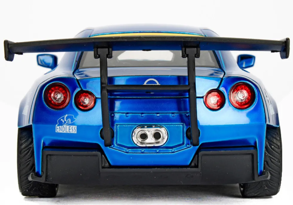 2009 Nissan GT-R R35 Ben Sopra Blue JDM Tuners 1/24 Diecast Model Car Jada 98647