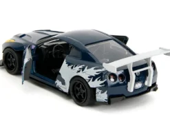 2009 Nissan GT-R (R35) Ben Sopra Dark Blue with Graphics "Godzilla" "Hollywood Rides" Series 1/32 Diecast Model Car by Jada