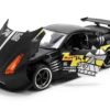 2009 Nissan GT-R (R35) Ben Sopra Matt Black with "Mechagodzilla" Graphics "Hollywood Rides" Series 1/24 Diecast Model Car by Jada