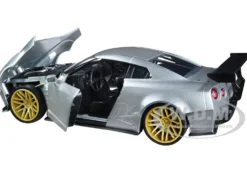 2009 Nissan GT-R R35 Ben Sopra Silver I Love the 2000's Series 1/24 Diecast Model Car Jada 31377