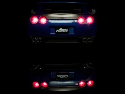 2009 Nissan GT-R R35 Blue Metallic Carbon Lights Brian Figurine Fast & Furious Movie 1/18 Diecast Model Car Jada 31142