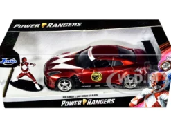 2009 Nissan GT-R R35 Candy Red Red Ranger Diecast Figurine Power Rangers 1/24 Diecast Model Car Jada 31908