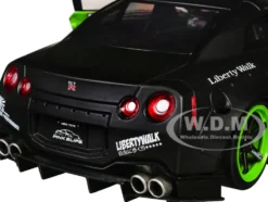 Nissan GT-R (R35) Liberty Walk Body Kit 2.0 RHD (Right Hand Drive) Green and Matt Black 