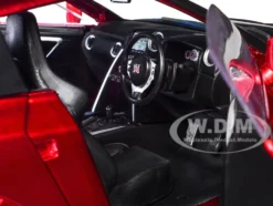 Nissan GT-R (R35) Liberty Walk Body Kit 2.0 RHD (Right Hand Drive) Red Metallic with Carbon Hood 
