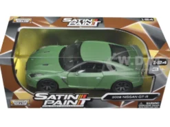 2008 Nissan GT-R R35 Matt Green 1/24 Diecast Model Car Motormax 79506