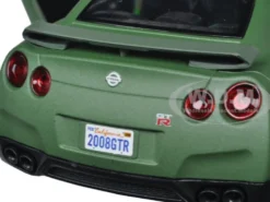 2008 Nissan GT-R R35 Matt Green 1/24 Diecast Model Car Motormax 79506
