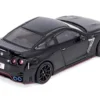 Nissan GT-R (R35) Nismo RHD (Right Hand Drive) Nismo Black with Carbon Hood and Top 1/64 Diecast Model Car by Inno Models