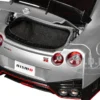 2022 Nissan GT-R (R35) Nismo Special Edition RHD (Right Hand Drive) Ultimate Metal Silver with Carbon Hood and Top 1/18 Model Car by Autoart