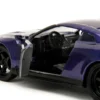 2009 Nissan GT R R35 Purple Metallic Pink Slips Series 1/32 Diecast Model Car Jada 34856