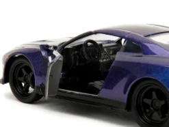 2009 Nissan GT R R35 Purple Metallic Pink Slips Series 1/32 Diecast Model Car Jada 34856