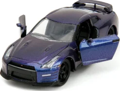2009 Nissan GT R R35 Purple Metallic Pink Slips Series 1/32 Diecast Model Car Jada 34856