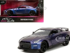 2009 Nissan GT R R35 Purple Metallic Pink Slips Series 1/32 Diecast Model Car Jada 34856