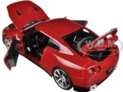 2009 Nissan GT-R R35 Red 1/24 Diecast Car Model Jada 96811