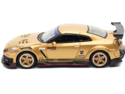 Nissan GT-R (R35) Top Secret Thailand RHD (Right Hand Drive) Gold Metallic "Thailand Diecast Expo 2025 Event Edition" 1/64 Diecast Model Car by Inno Models