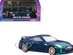 Nissan GT-R (R35) T-Spec RHD (Right Hand Drive) Midnight Purple Metallic 1/64 Diecast Model Car by Inno Models