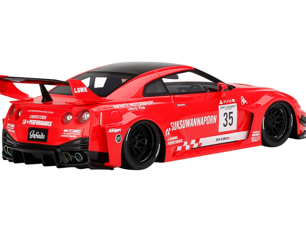 Nissan 35GT-RR Ver. 1 LB-Silhouette WORKS GT RHD Right Hand Drive #35 Infinite Motorsport 1/18 Model Car Top Speed TS0353