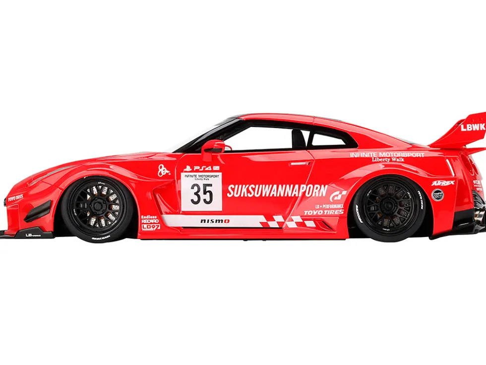 Nissan 35GT-RR Ver. 1 LB-Silhouette WORKS GT RHD Right Hand Drive #35 Infinite Motorsport 1/18 Model Car Top Speed TS0353