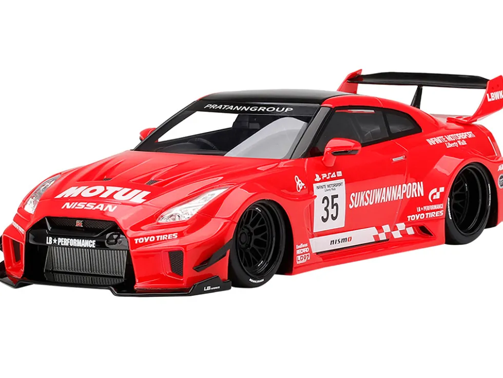 Nissan 35GT-RR Ver. 1 LB-Silhouette WORKS GT RHD Right Hand Drive #35 Infinite Motorsport 1/18 Model Car Top Speed TS0353