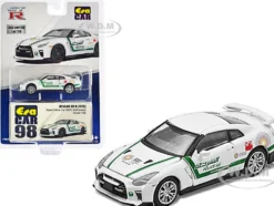 Nissan GT-R R35 White Dubai Police EXPO 2020 Livery Limited Edition to 720 pieces Worldwide 1/64 Diecast Model Car Era Car NS21GTR98