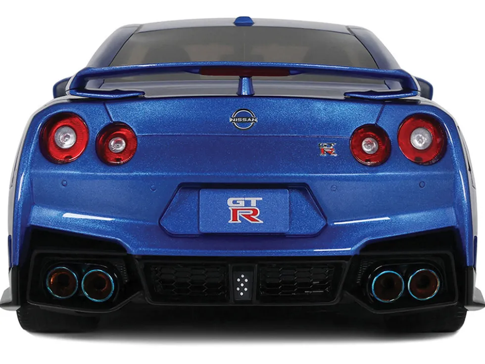 2024 Nissan GT-R Skyline Edition Bayside Blue Metallic 1/18 Model Car by GT Spirit