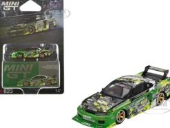 Nissan "LB-Super Silhouette" S15 SILVIA RHD (Right Hand Drive) #555 "V2" Yukio Fausto "Formula Drift Japan" (2024) Limited Edition 1/64 Diecast Model Car by Mini GT