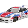 Nissan "LB-Super Silhouette" S15 SILVIA RHD (Right Hand Drive) #12 "GARASIDRIFT" White with Red and Blue Graphics 1/18 Model Car by Top Speed