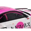 Nissan "LB-Super Silhouette" S15 SILVIA RHD (Right Hand Drive) #99 "Auto Finesse - SEMA 2023" White and Pink 1/18 Model Car by Top Speed