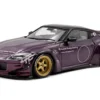 2022 Nissan Pandem Fairlady Z RHD (Right Hand Drive) Purple Metallic with Black Top 1/43 Diecast Model Car by Solido