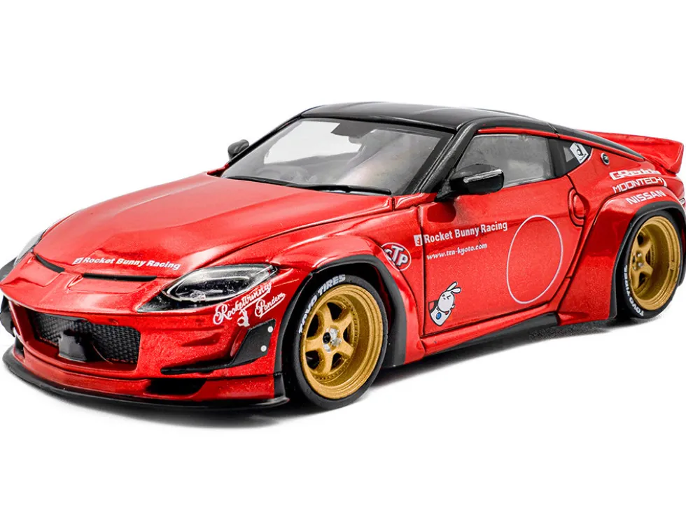2022 Nissan Pandem Fairlady Z RHD (Right Hand Drive) Red Metallic with Black Top 1/43 Diecast Model Car by Solido