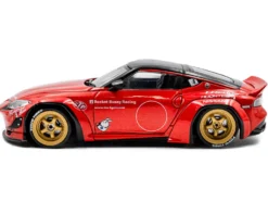 2022 Nissan Pandem Fairlady Z RHD (Right Hand Drive) Red Metallic with Black Top 1/43 Diecast Model Car by Solido