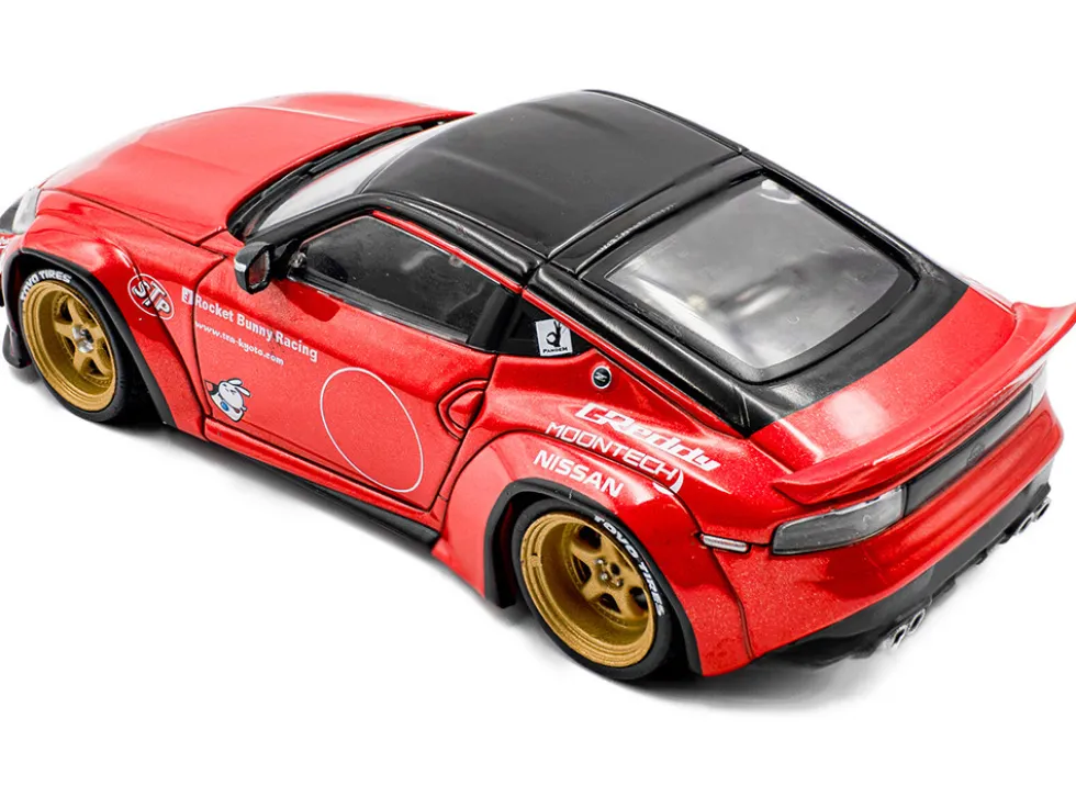 2022 Nissan Pandem Fairlady Z RHD (Right Hand Drive) Red Metallic with Black Top 1/43 Diecast Model Car by Solido