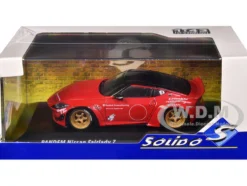 2022 Nissan Pandem Fairlady Z RHD (Right Hand Drive) Red Metallic with Black Top 1/43 Diecast Model Car by Solido